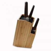 Blocks & Roll Bags bamboo knife block for kitchen knife storage