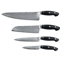 New Arrival 33 Layers 9Cr18MOV Damascus Steel Kitchen Chef Knife Set with Gift box