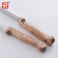 RUITAI 6pcs stainless steel steak knives set with oak handle